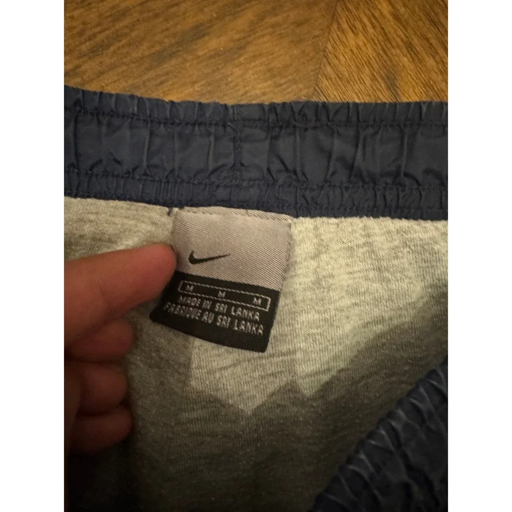 Nike Mens Navy Blue‎ Windbreaker Track Pants Lined Swoosh Logo Size Medium |C1 - Picture 6 of 7